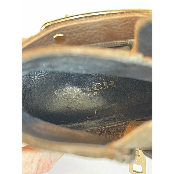 Coach Coleen Suede Bootie in Fatigue Size 6.5 - Picture 7 of 9